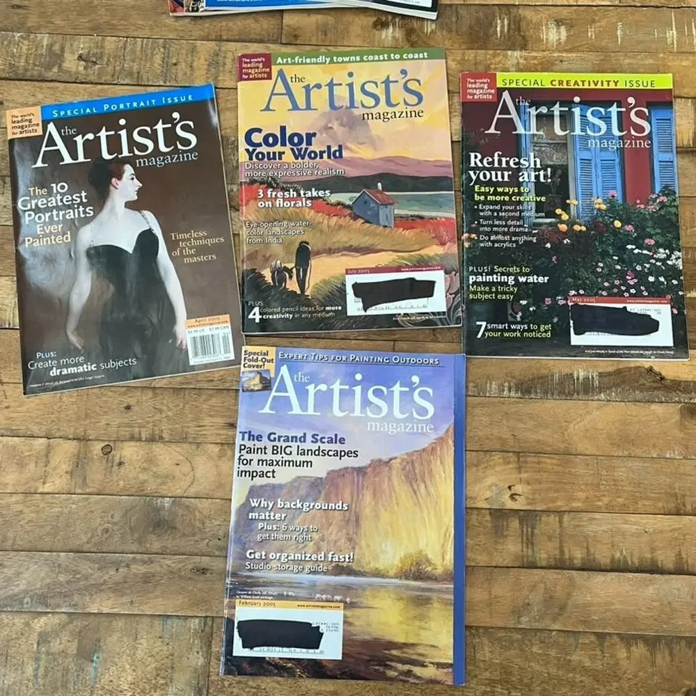 LOT 11 Issues 2004-2006 The Artist's Magazine Vintage Ephemera Junk Journal